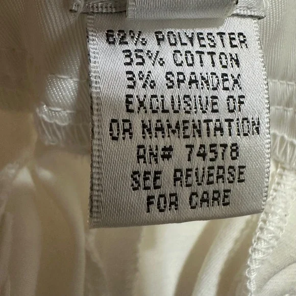 Cache White Cargo Capri Pants Belted Wide Leg Y2K Utility Trousers Womens 4 - Picture 10 of 11